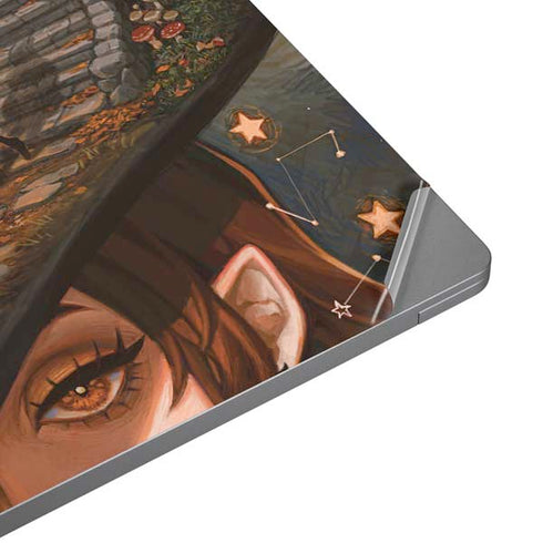 Halloween Pumpkin Witch with Fox by Ivy Dolamore Universal Laptop 12in (9.8 x 6.8in) Skin